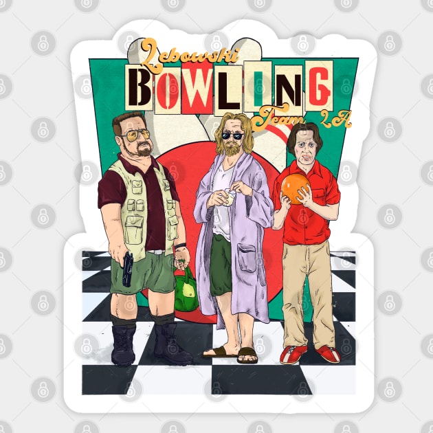 Bowling team Sticker by Tosky